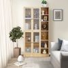 Kitchen Storage Cabinet, 71" Tall Kitchen Pantry Cabinet with Doors and Adjustable Shelves, Freestanding Utility Storage Cabinet for Kitchen, Dining R