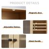 Kitchen Storage Cabinet, 71" Tall Kitchen Pantry Cabinet with Doors and Adjustable Shelves, Freestanding Utility Storage Cabinet for Kitchen, Dining R