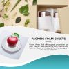 Plate Packing Foam Wrap Roll 12" x 60'. Cushion Foam for Packing 12" x 12" Thick Foam Sheets for Moving Fragile Items; Dishes; Collectibles; Glass Obj