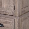 72" Freestanding Kitchen Pantry Cabinet, Tall Storage Cabinet with 2 Door Cupboards, 2 Drawers and Adjustable Shelves, Brown